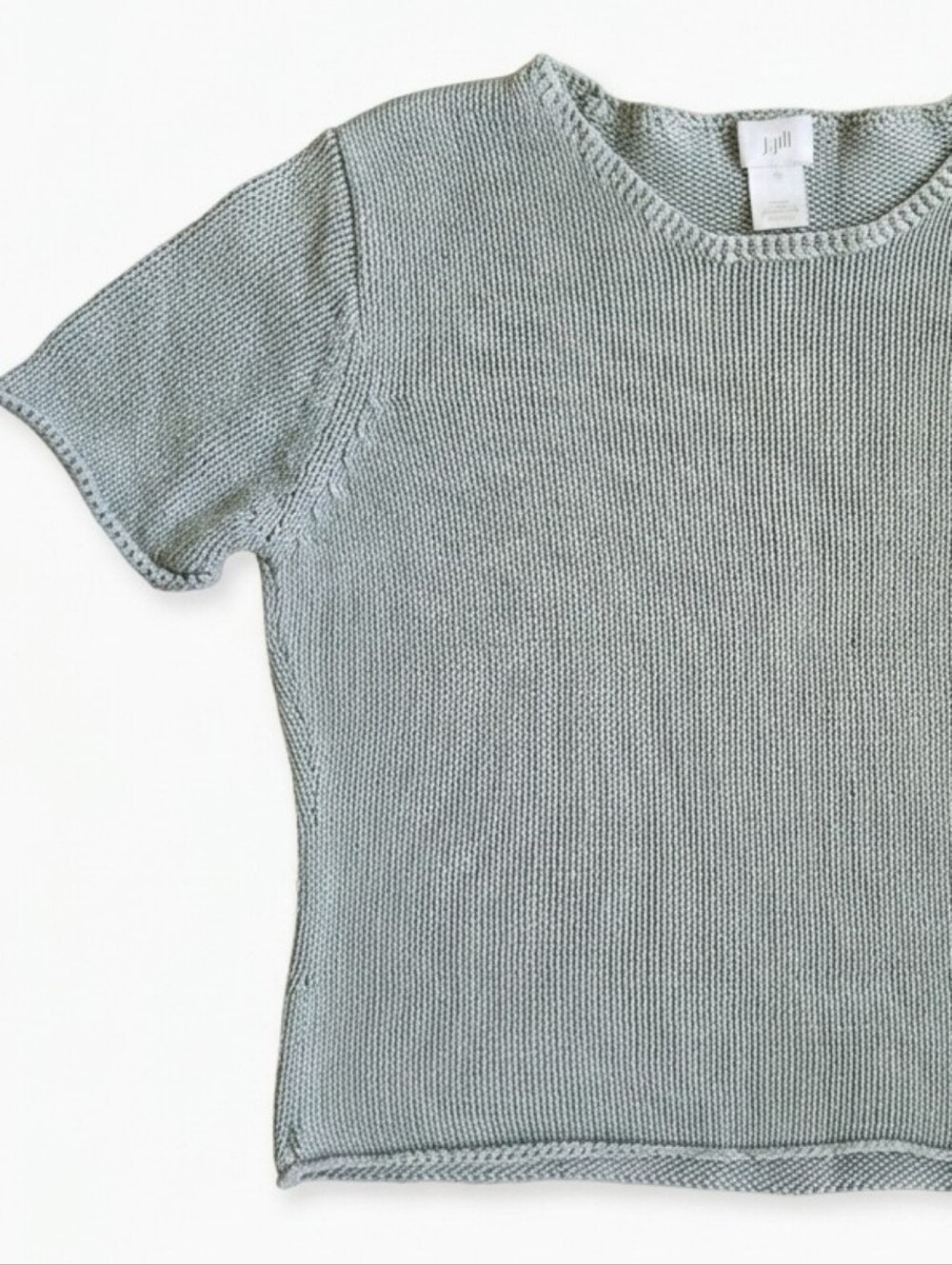 J. Jill Light Sage Knit Top - Picture 1 of 6